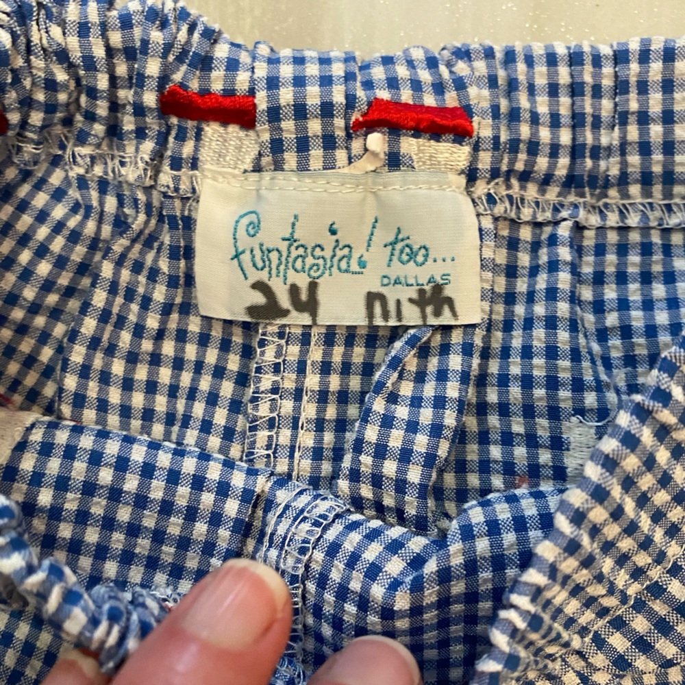 Blue and Red Kids Matching Set with Sailboat Design - Picture 7 of 11
